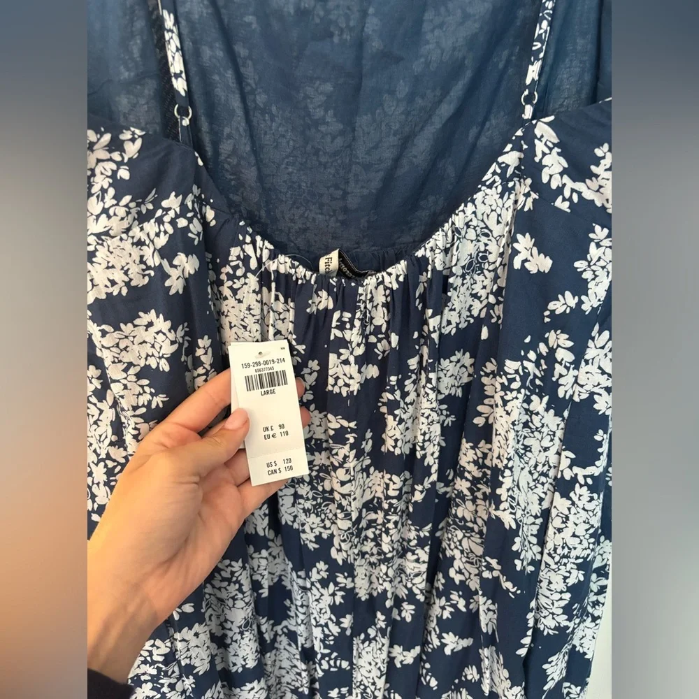 NWT Abercrombie & Fitch low back tiered maxi dress - Picture 8 of 9